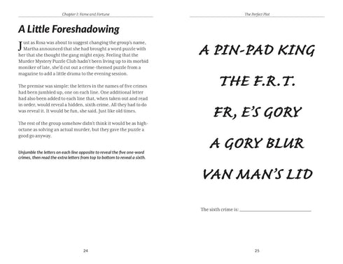 THE MURDER MYSTERY CLUB PUZZLE BOOK: THE PERFECT PLOT - AYRES. LAURA  JANE;