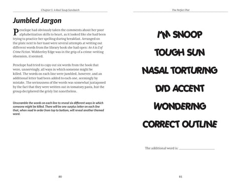 THE MURDER MYSTERY CLUB PUZZLE BOOK: THE PERFECT PLOT - AYRES. LAURA  JANE;