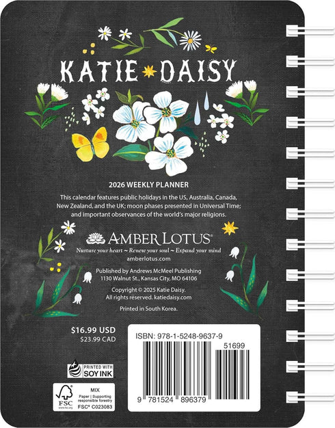 KATIE DAISY 2026 WEEKLY PLANNER CALENDAR