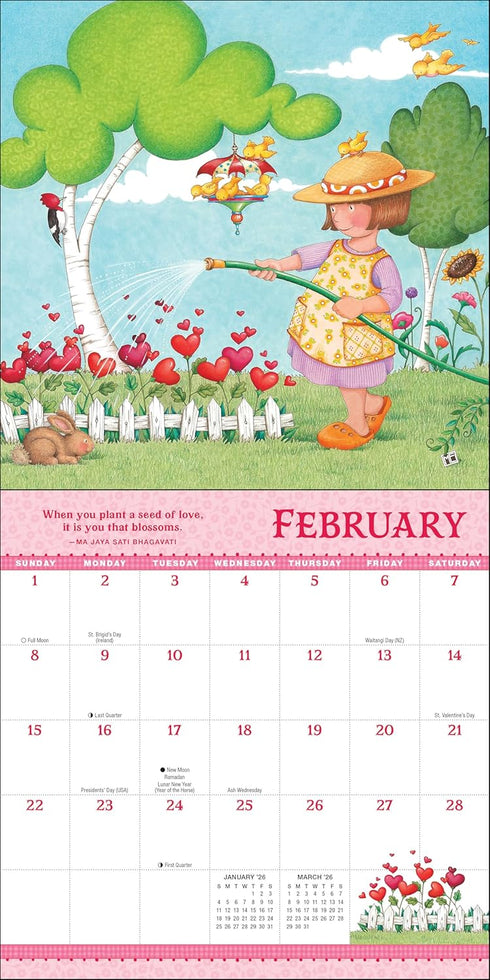 MARY ENGELBREIT'S GROW WITH THE FLOW 2026 MINI WALL CALENDAR