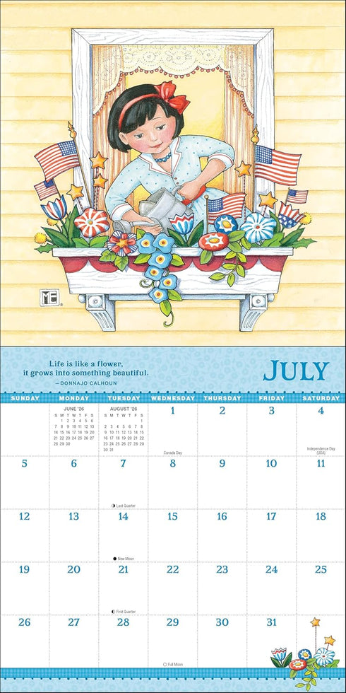 MARY ENGELBREIT'S GROW WITH THE FLOW 2026 MINI WALL CALENDAR