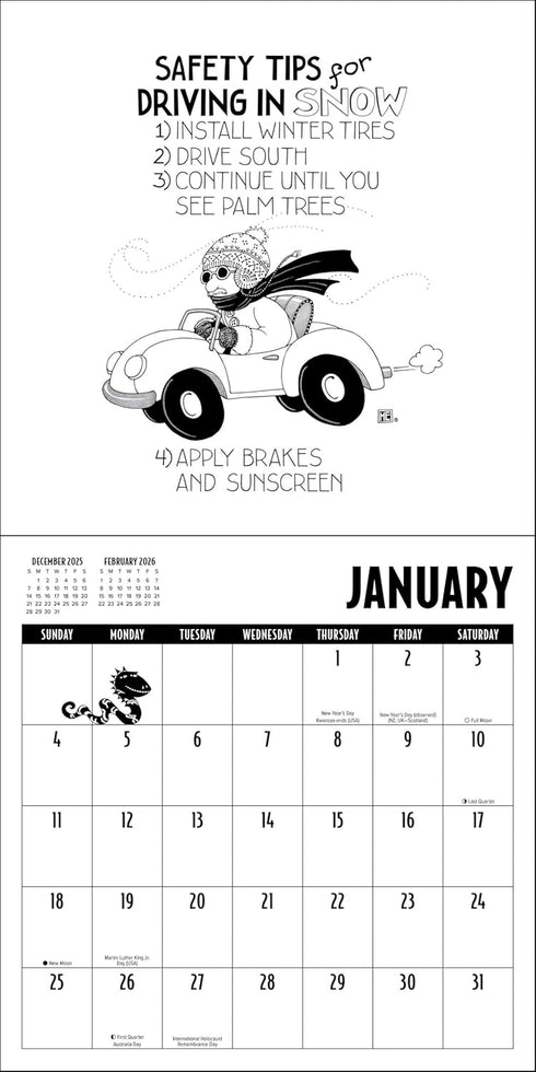 MARY ENGELDARK 2026 WALL CALENDAR