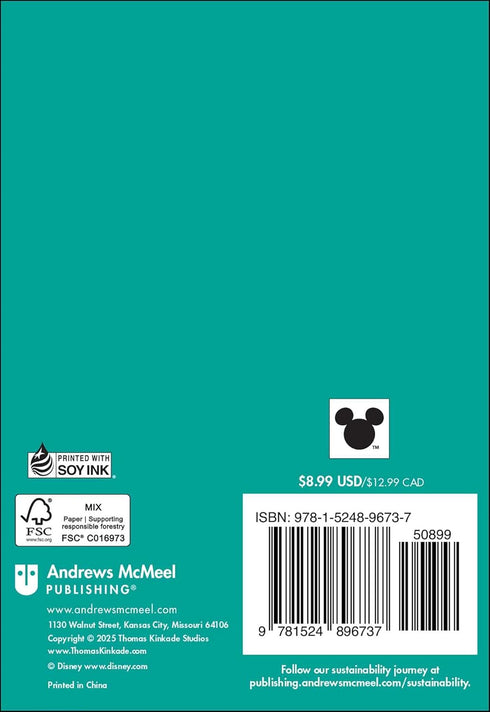 DISNEY DREAMS COLLECTION BY THOMAS KINKADE 2026 MONTHLY POCKET PLANNER CALENDAR