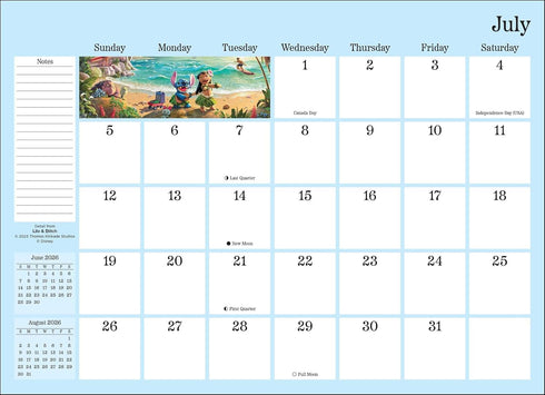 DISNEY DREAMS COLLECTION BY THOMAS KINKADE 2026 MONTHLY POCKET PLANNER CALENDAR