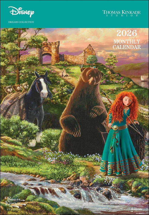 DISNEY DREAMS COLLECTION BY THOMAS KINKADE 2026 MONTHLY POCKET PLANNER CALENDAR