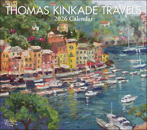 THOMAS KINKADE TRAVELS 2026 DELUXE WALL CALENDAR