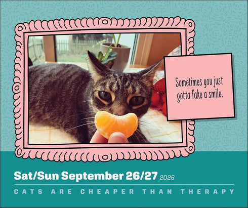 CATS ARE CHEAPER THAN THERAPY 2026 DAY-TO-DAY CALENDAR