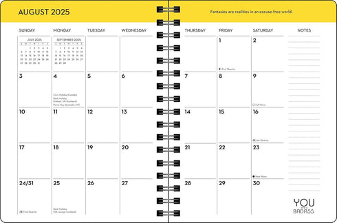 YOU ARE A BADASS DELUXE ORGANIZER 17-MONTH 2025-2026