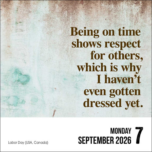 UNSPIRATIONAL 2026 DAY-TO-DAY CALENDAR