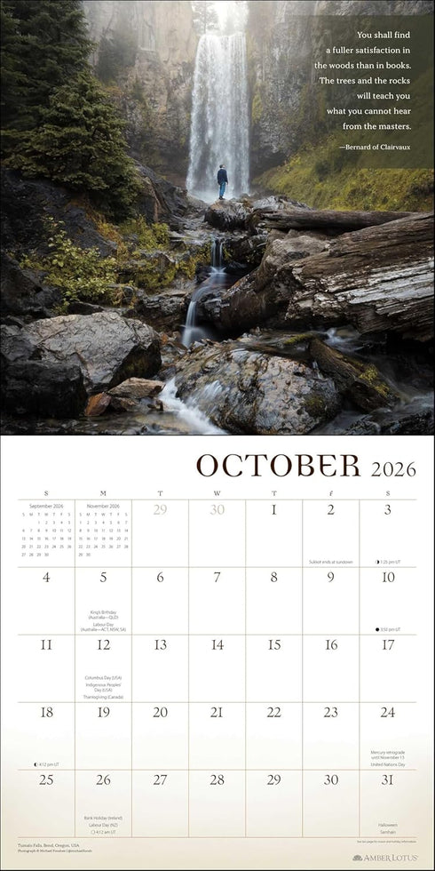 WANDERLUST 2026 WALL CALENDAR