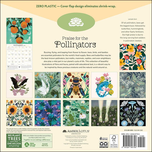 PRAISE FOR THE POLLINATORS 2026 WALL CALENDAR