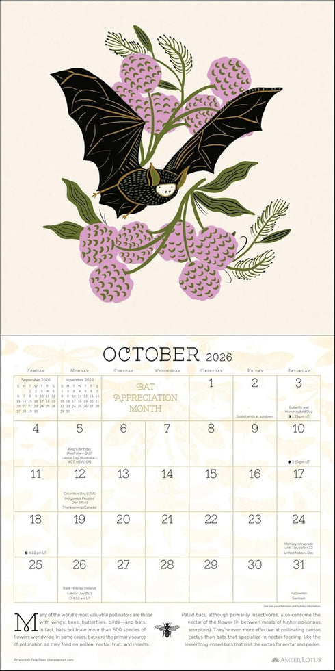 PRAISE FOR THE POLLINATORS 2026 WALL CALENDAR