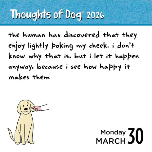 THOUGHTS OF DOG 2026 DAY-TO-DAY CALENDAR