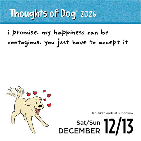 THOUGHTS OF DOG 2026 DAY-TO-DAY CALENDAR