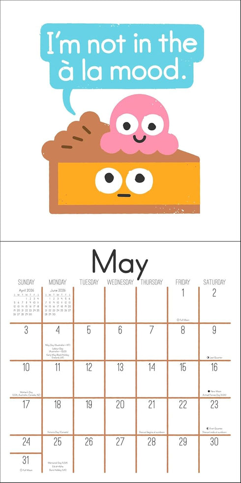 THE ART OF DAVID OLENICK 2026 WALL CALENDAR: LET'S TALK ABOUT OUR FILLINGS
