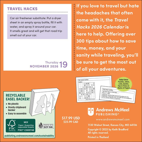 TRAVEL HACKS 2026 DAY-TO-DAY CALENDAR