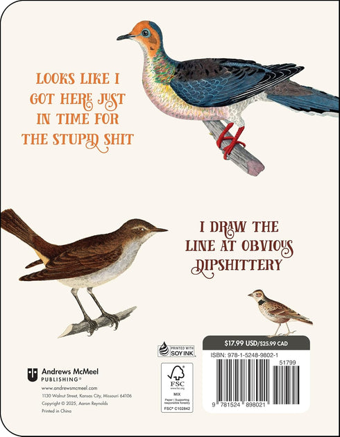 EFFIN' BIRDS 12-MONTH 2026 MONTHLY/WEEKLY PLANNER