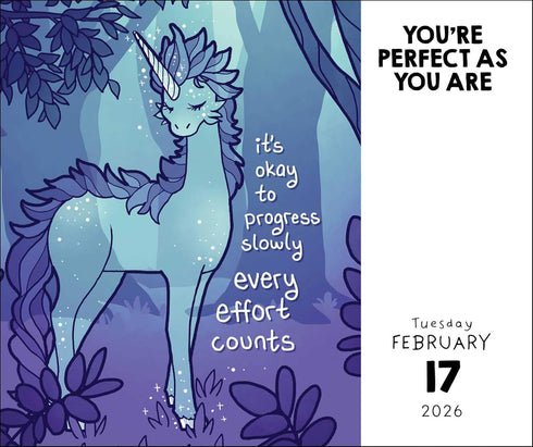 TAKE IT FROM A RAINBOW T-REX, YOU'RE PERFECT AS YOU ARE 2026 DAY-TO-DAY CALENDAR