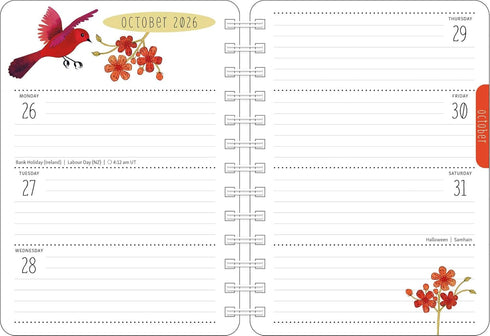 BIRDS OF A FEATHER 2026 WEEKLY PLANNER CALENDAR