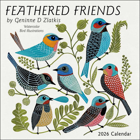 FEATHERED FRIENDS 2026 WALL CALENDAR
