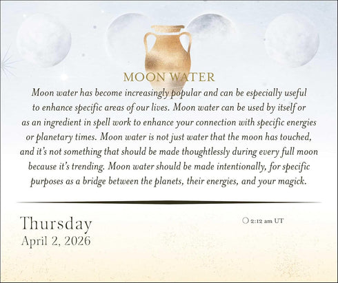 YEAR OF THE WITCH 2026 DAY-TO-DAY CALENDAR