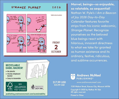STRANGE PLANET 2026 DAY-TO-DAY CALENDAR