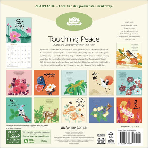 THICH NHAT HANH 2026 WALL CALENDAR