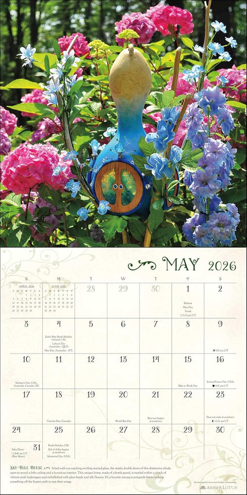 FAIRY HOUSES 2026 WALL CALENDAR