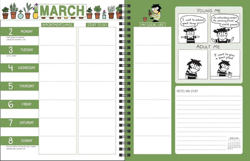 SARAH'S SCRIBBLES 12-MONTH 2026 MONTHLY/WEEKLY PLANNER