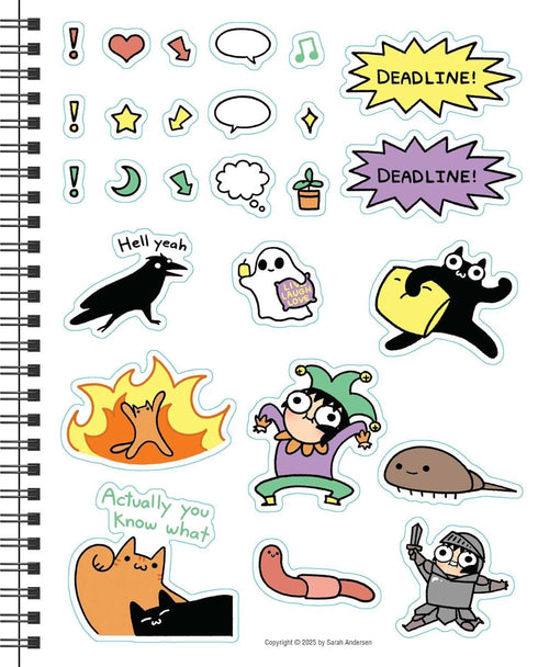 SARAH'S SCRIBBLES 12-MONTH 2026 MONTHLY/WEEKLY PLANNER