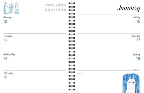FELINE 12-MONTH 2026 MONTHLY/WEEKLY PLANNER CALENDAR