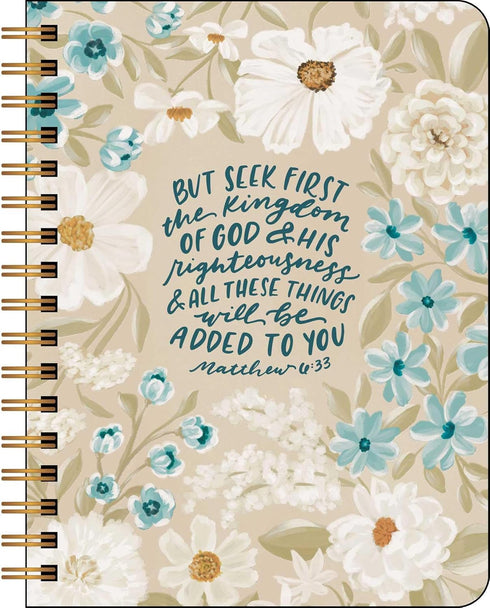 SCRIPTURES AND FLORALS 12-MONTH 2026 HARDCOVER MONTHLY/WEEKLY PLANNER CALENDAR