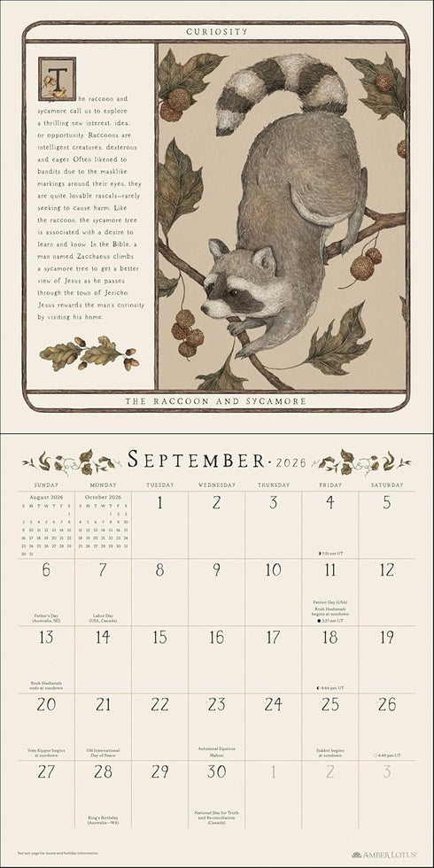 WOODLAND WARDENS 2026 WALL CALENDAR
