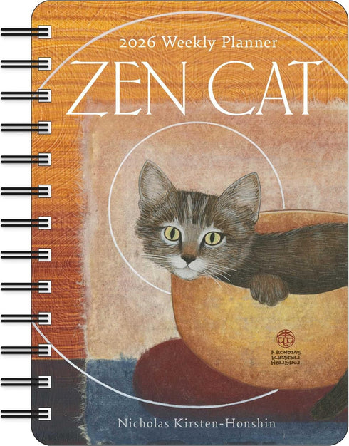 ZEN CAT 2026 WEEKLY PLANNER CALENDAR