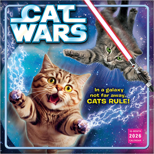2026 CAT WARS 12X12 WALL CALENDAR