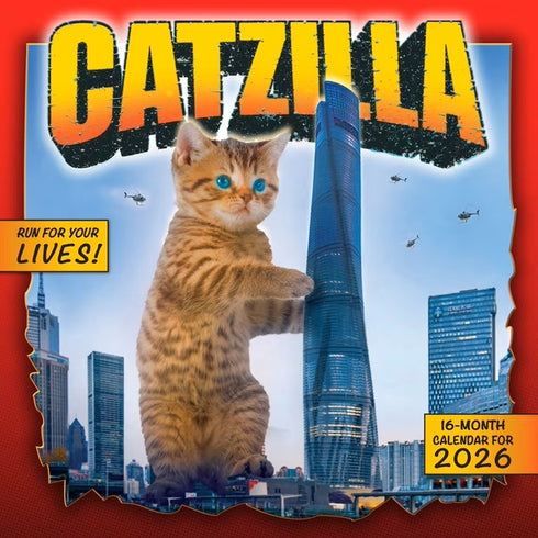 2026 CATZILLA 12X12 WALL CALENDAR