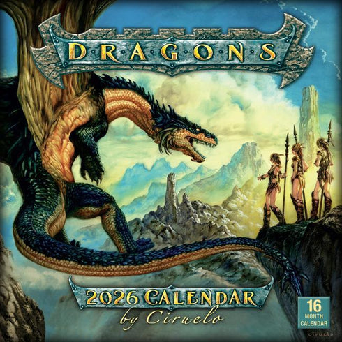 2026 DRAGONS BY CIRUELO 12X12 WALL CALENDAR