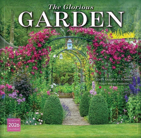 2026 THE GLORIOUS GARDEN 12X12 WALL CALENDAR - NICHOLS. CLIVE