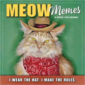 2026 MEOW MEMES 12X12 WALL CALENDAR