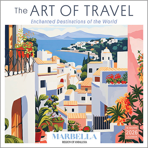 2026 THE ART OF TRAVEL 12X12 WALL CALENDAR