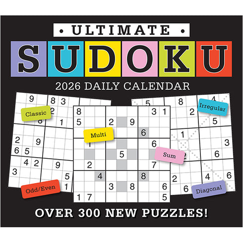 2026 ULTIMATE SUDOKU DAILY BOXED CALENDAR