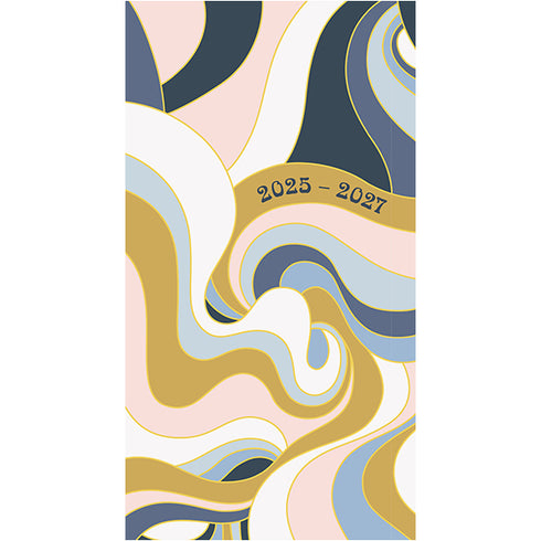 2025-2027 2-YEAR+ SWIRLY WAVES POCKET PLANNER