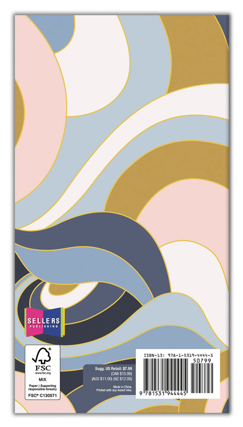 2025-2027 2-YEAR+ SWIRLY WAVES POCKET PLANNER