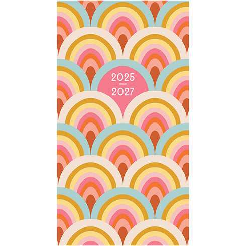2025-2027 2-YEAR+ ENDLESS RAINBOWS POCKET PLANNER