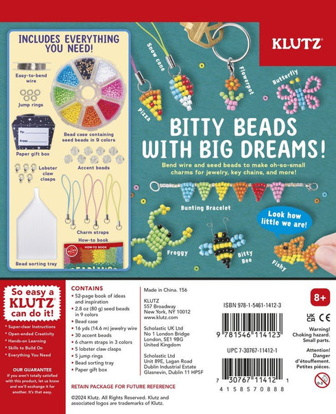 BEADLINGS: MAKE ITTY-BITTY BEADED CHARMS - KLUTZ