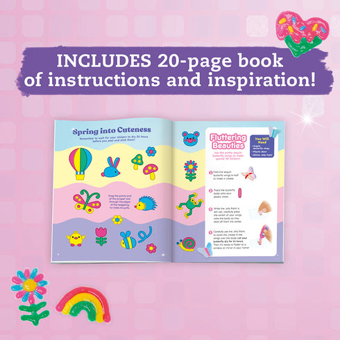 PAINT & PEEL JELLY STICKERS: GLITTER GOALS! - KLUTZ