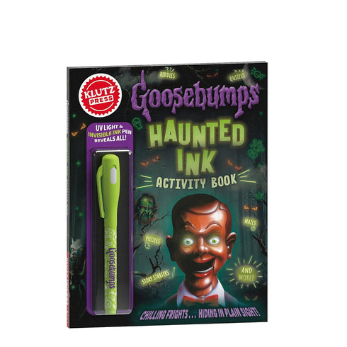 GOOSEBUMPS HAUNTED INK ACTIVITY BOOK - KLUTZ