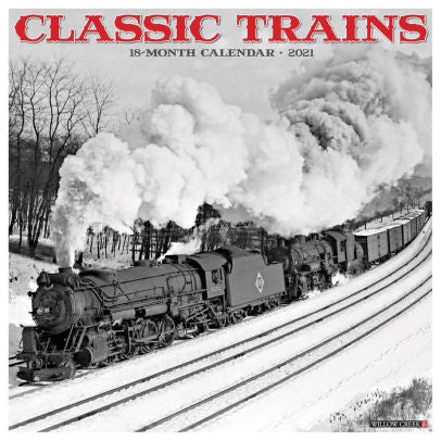 CLASSIC TRAINS 2021 WALL CALENDAR -