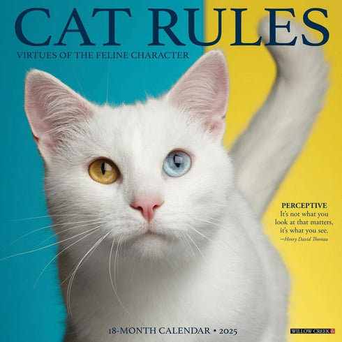 CAT RULES 2025 WALL CALENDAR - WILLOW CREEK PRESS