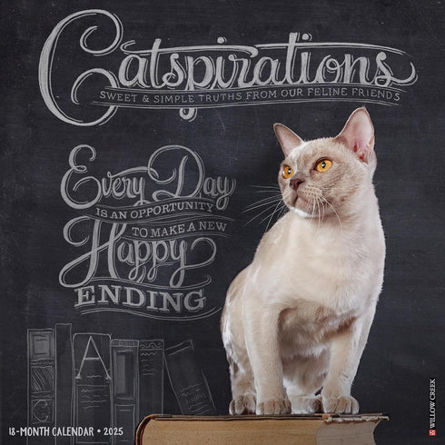 CATSPIRATIONS 2025 WALL CALENDAR - WILLOW CREEK PRESS